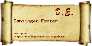 Danzinger Eszter névjegykártya
